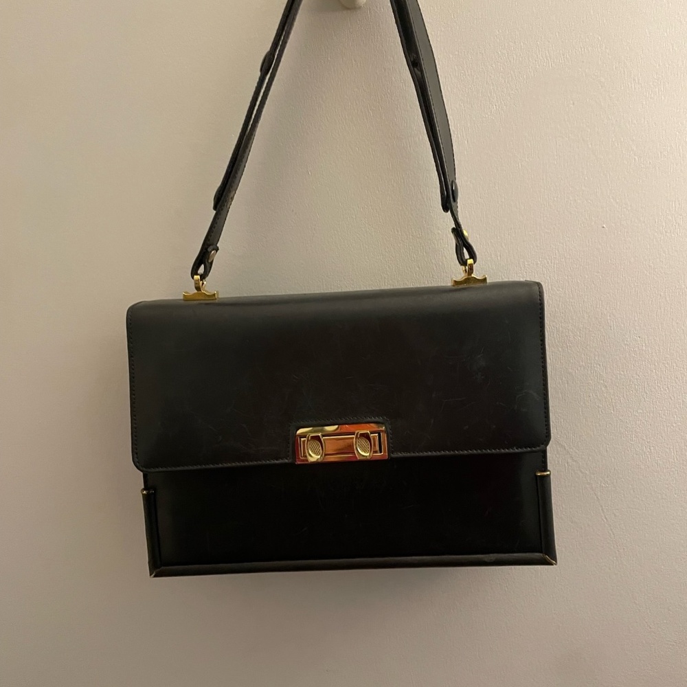 Michelangelo Kelly Special Black Handbag with Red Interior
